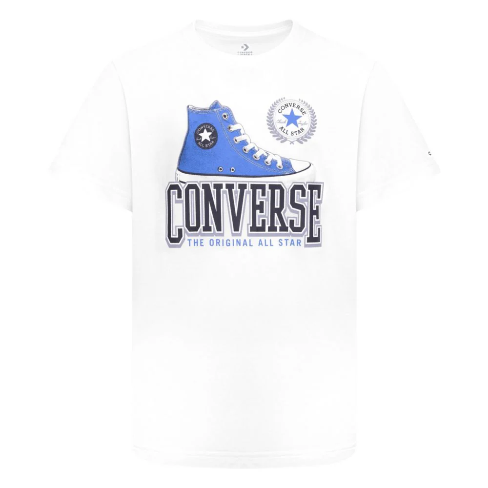 Script Sneaker Short Sleeve Tee (Big Kid)