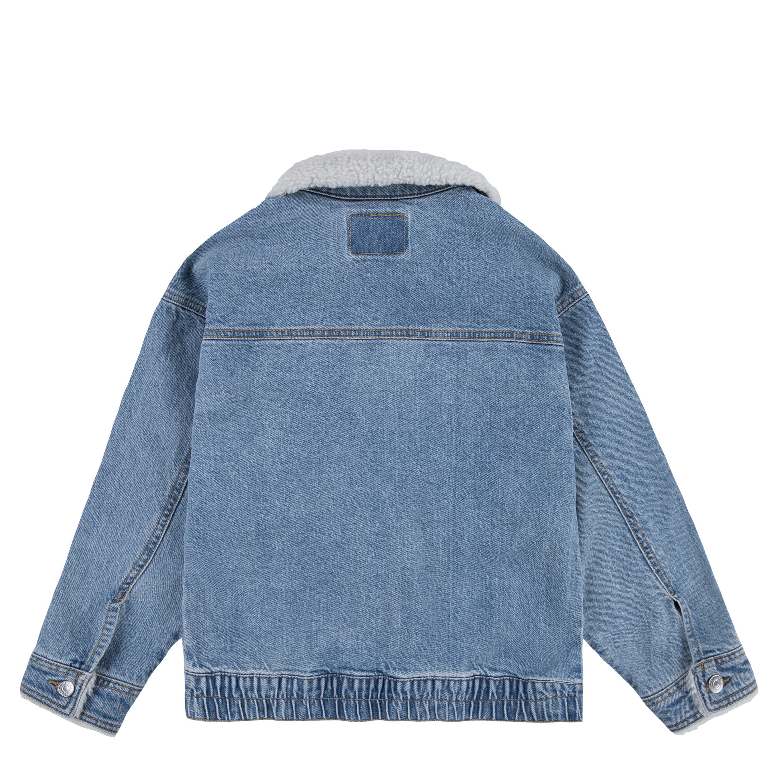 Sherpa Collar Oversized Trucker Jacket (Big Kid) - Image 2