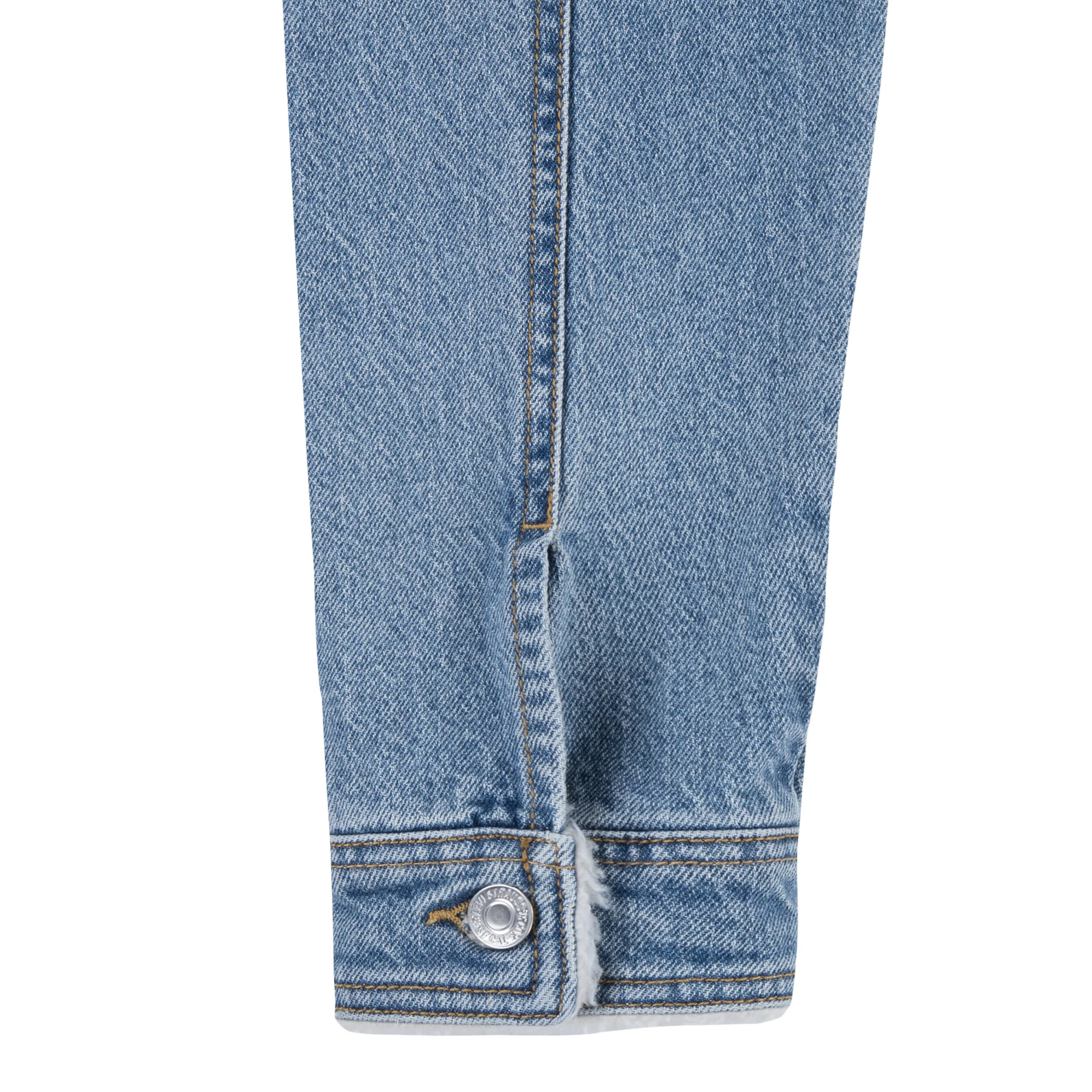 Sherpa Collar Oversized Trucker Jacket (Big Kid) - Image 3