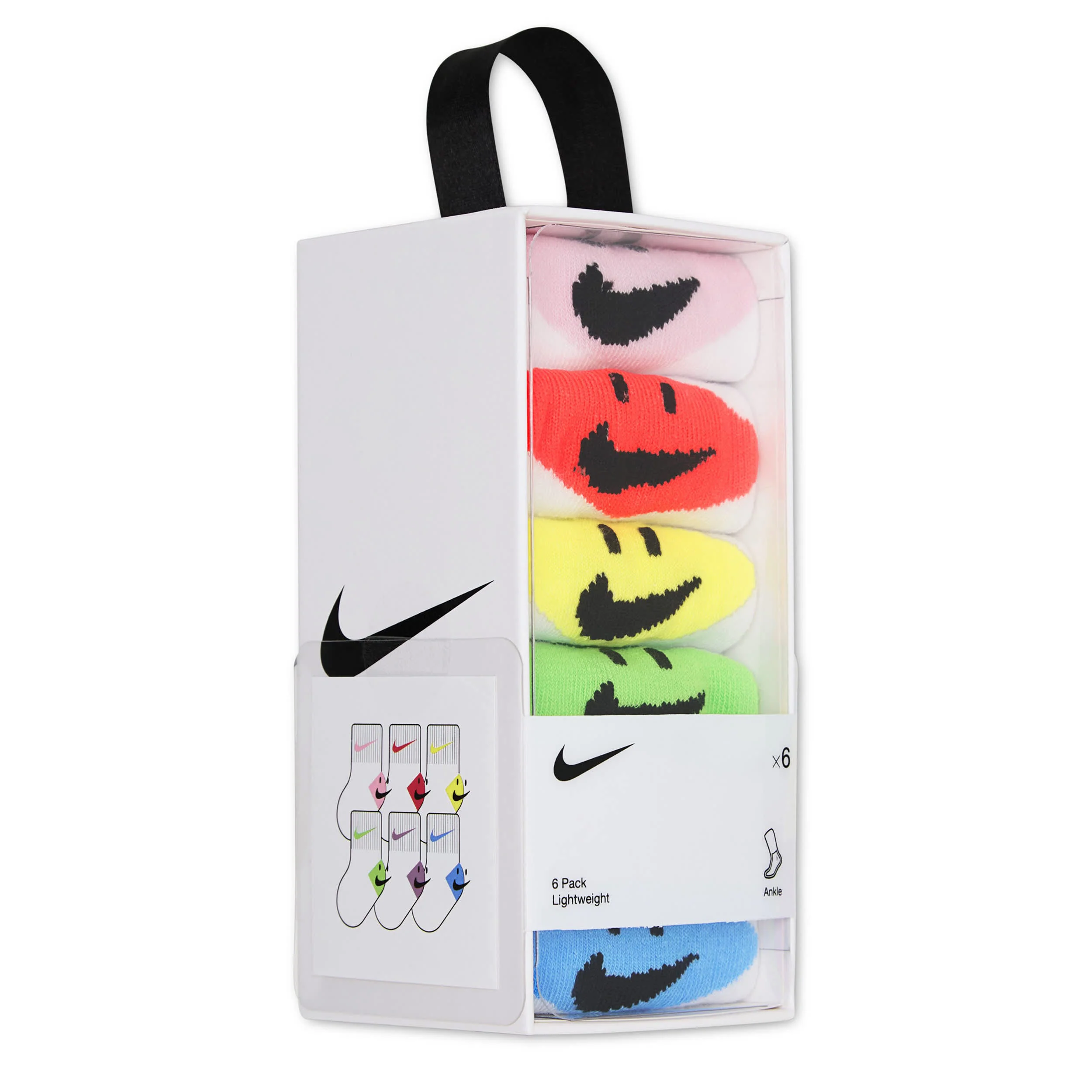Smiley Ankle 6-Pack Sock (6-12M) - Image 3