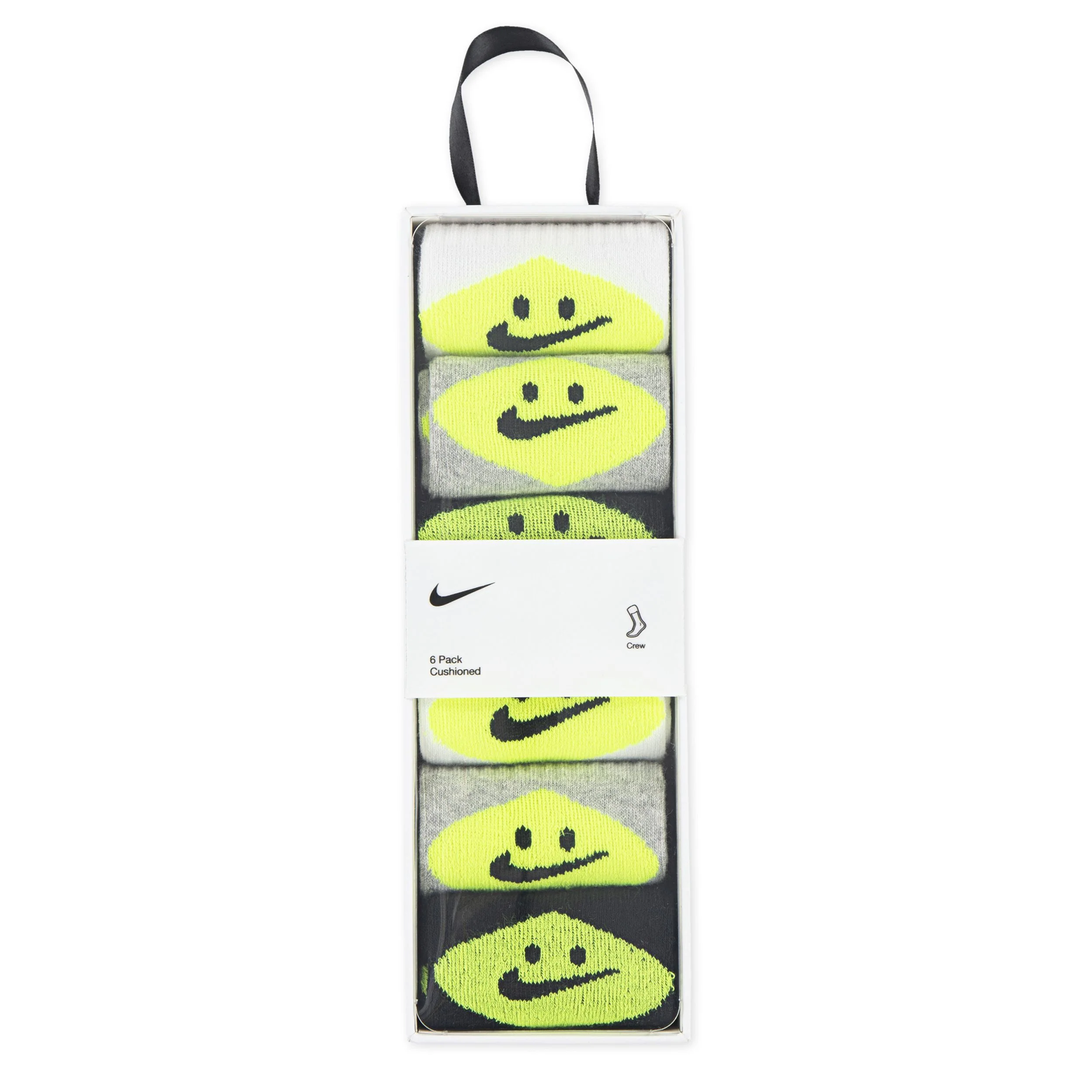 Smiley Crew Socks 6-Pack (10C-3Y) - Image 3