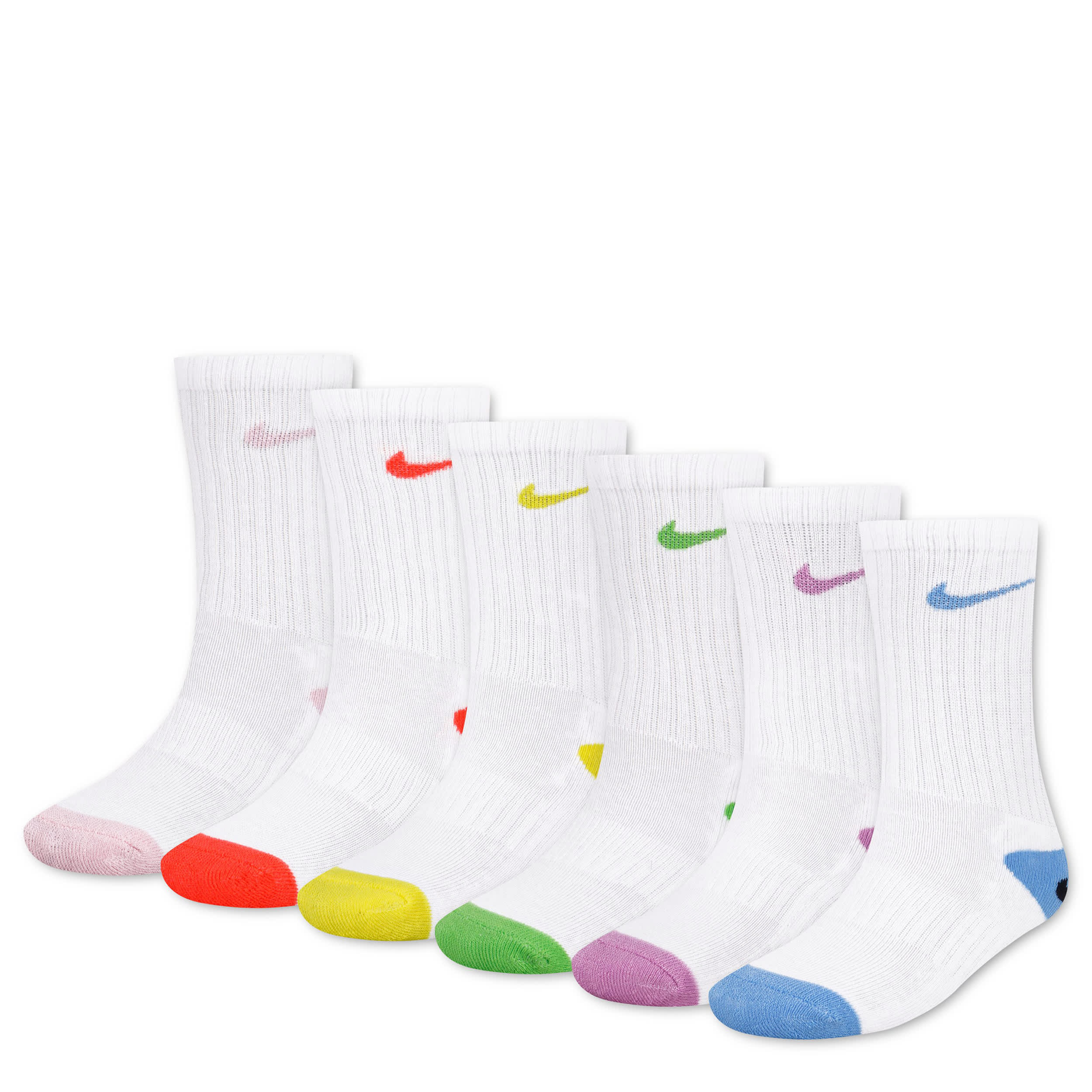 Smiley Crew Socks 6-Pack (10C-3Y)
