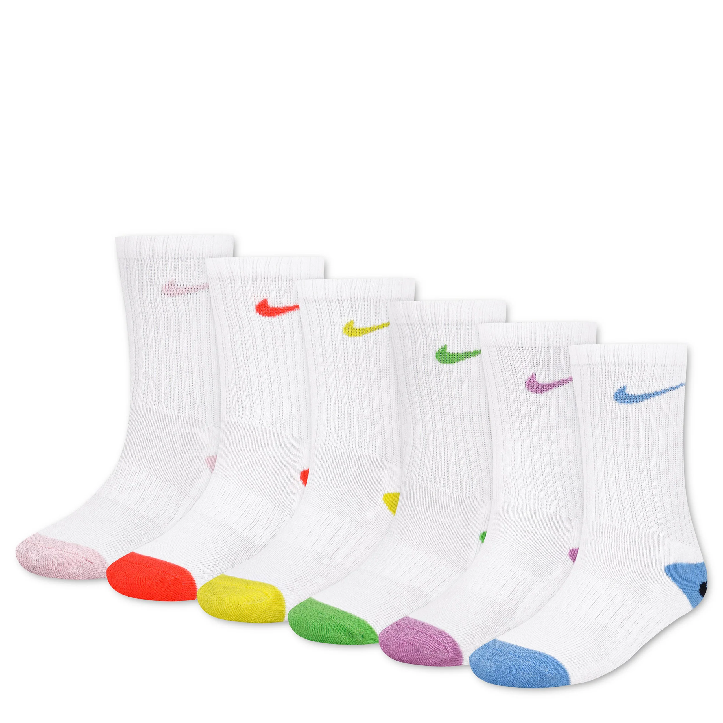 Smiley Crew Socks 6-Pack (7C-10C)