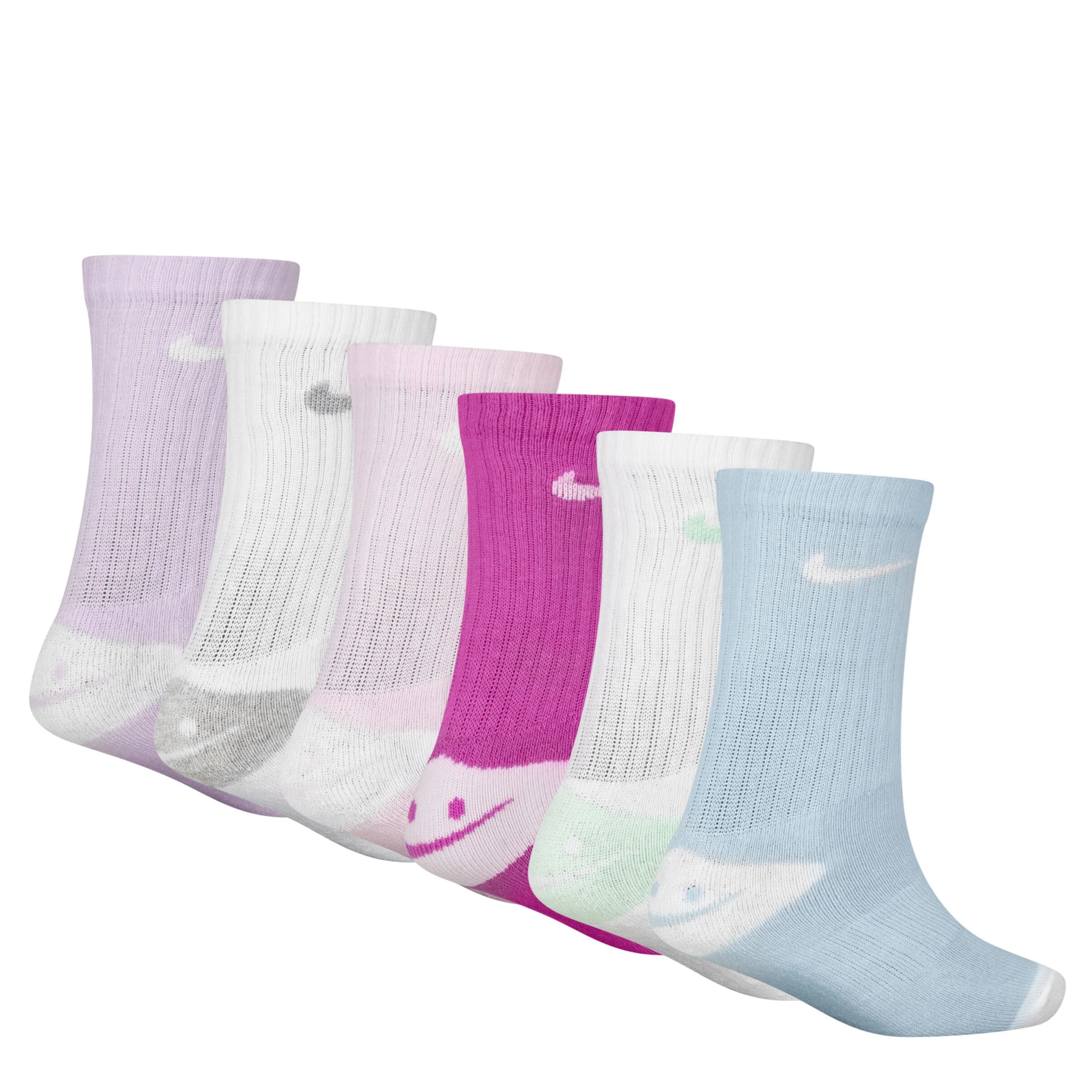 Smiley Crew Socks 6 Pack - Image 2