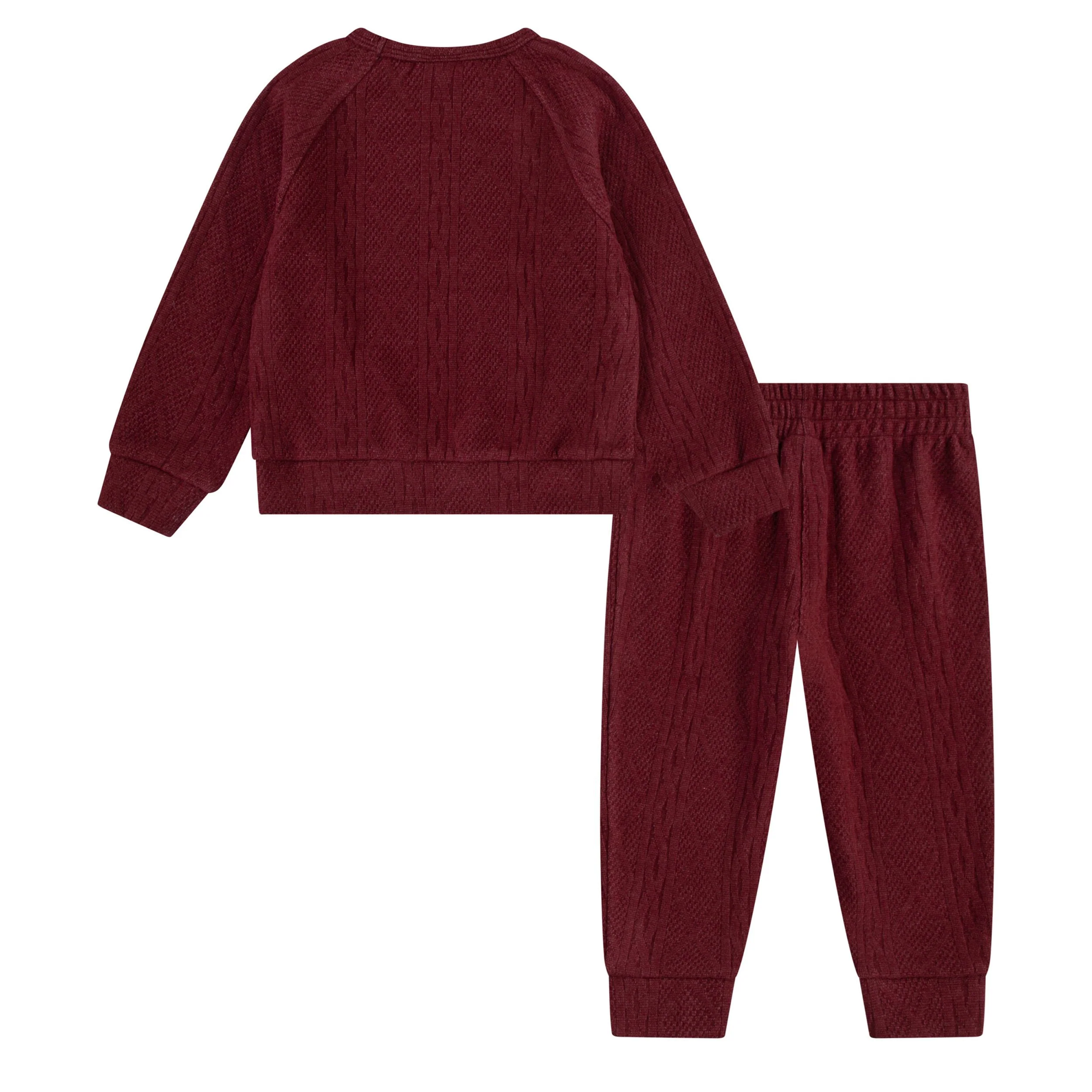 Sportswear Cable Knit Crew & Pants Set (Toddler) - Image 2