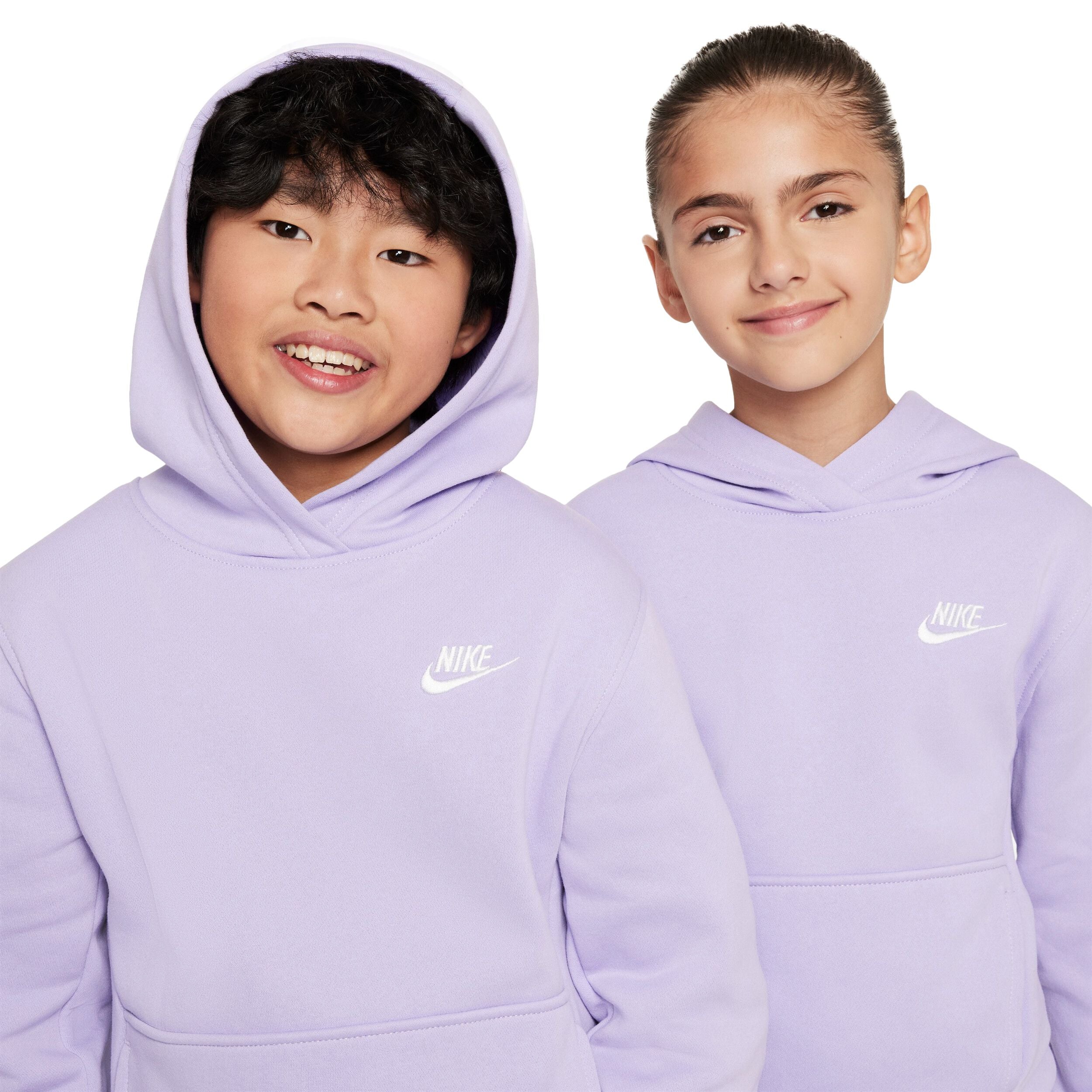 Sportswear Club Fleece Pullover Hoodie (Big Kid) - Image 3