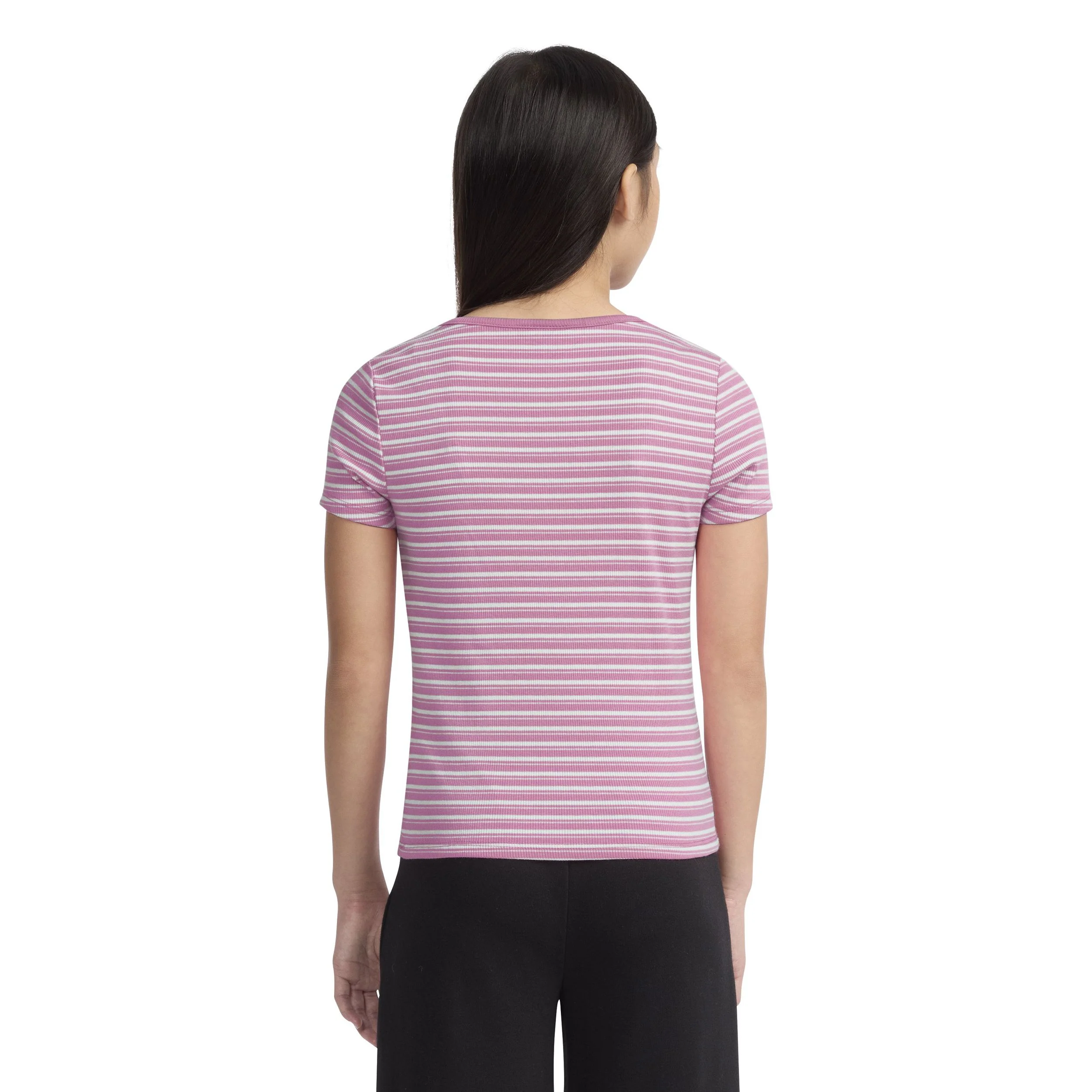 Striped Baby Tee (Big Kid) - Image 2