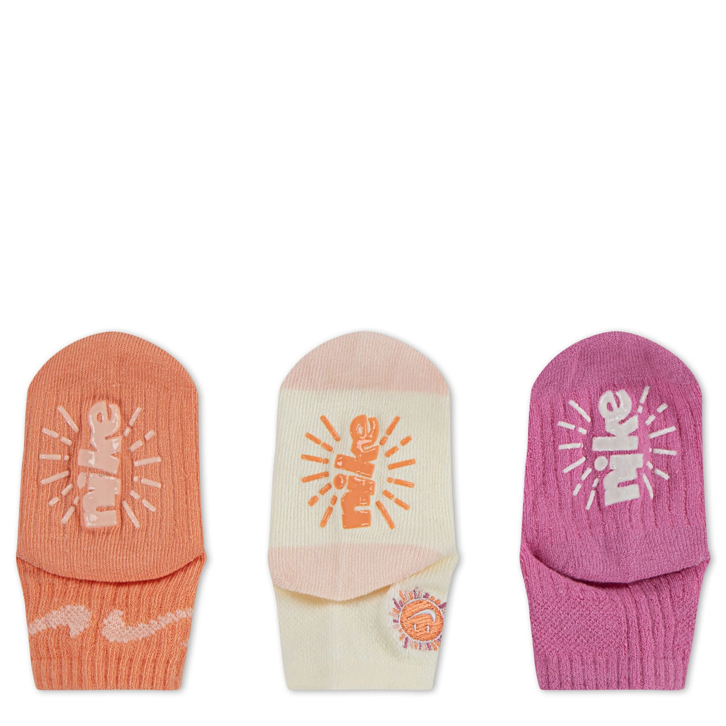 Sunny Swoosh Gripper Socks 3-Pack (6-12M) - Image 3