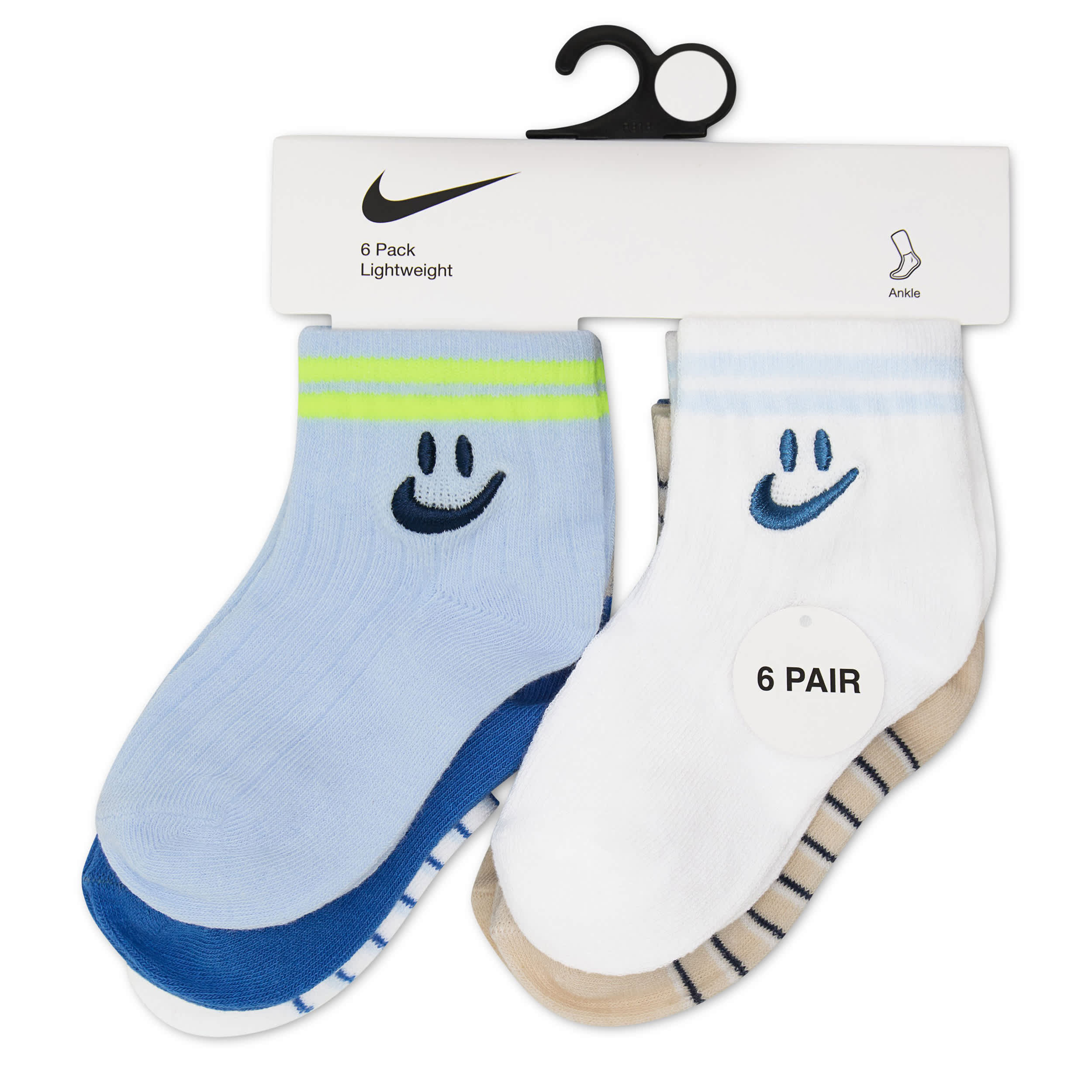 Swoosh 6Pk Infant Ankle Sock (6-12M) - Image 3