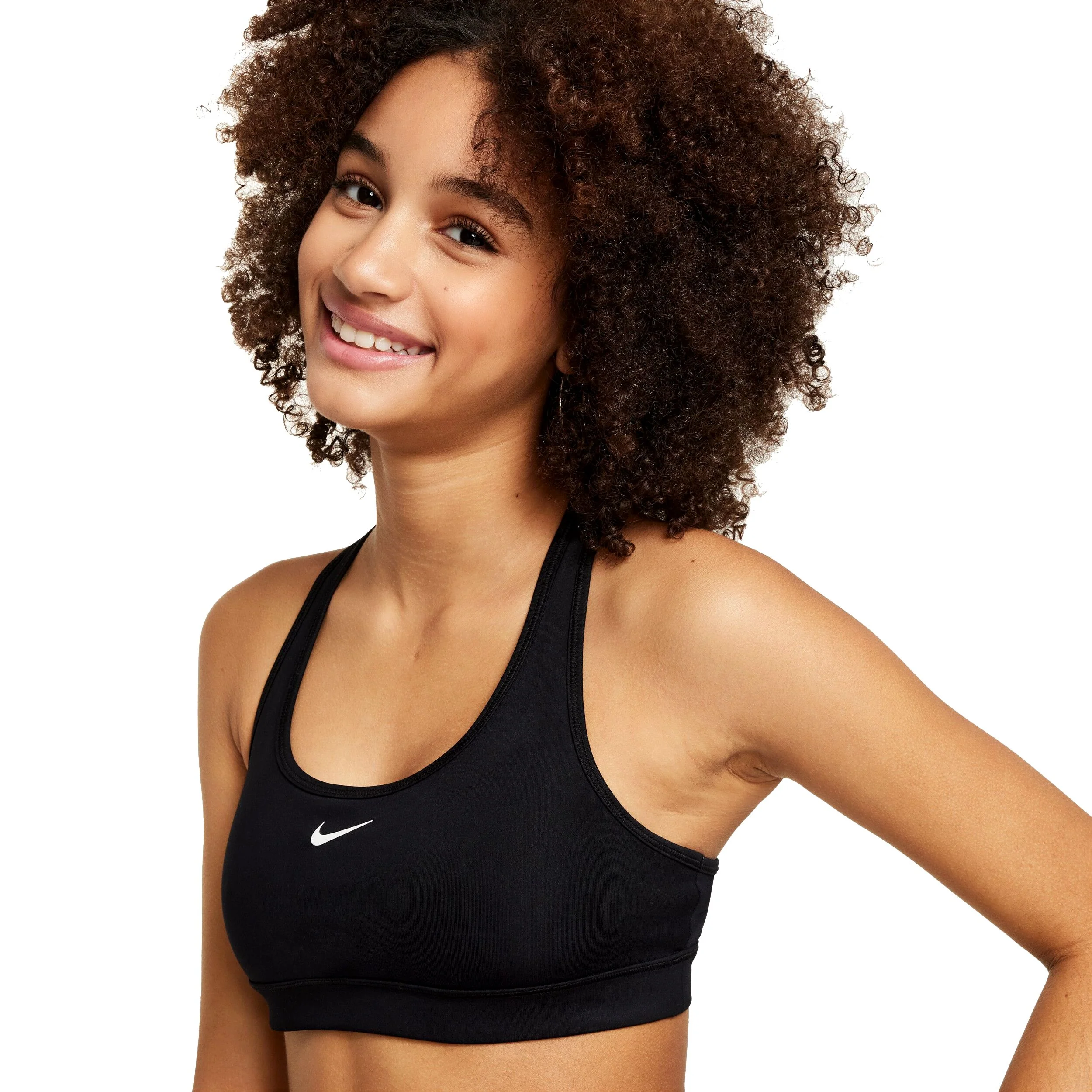 Swoosh Sports Bra (Big Kid) - Image 3