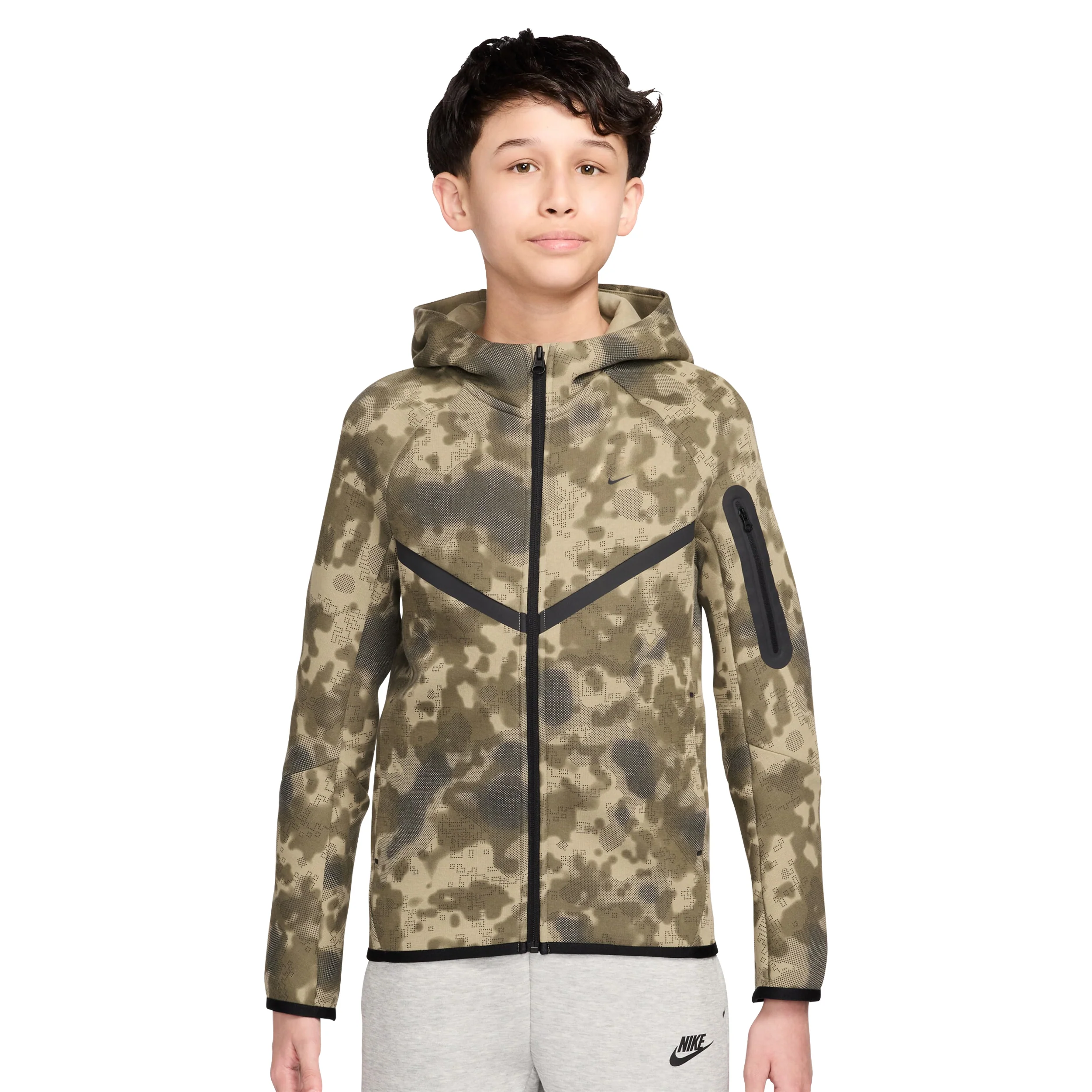 Tech Fleece Full Zip Hoodie (Big Kid)