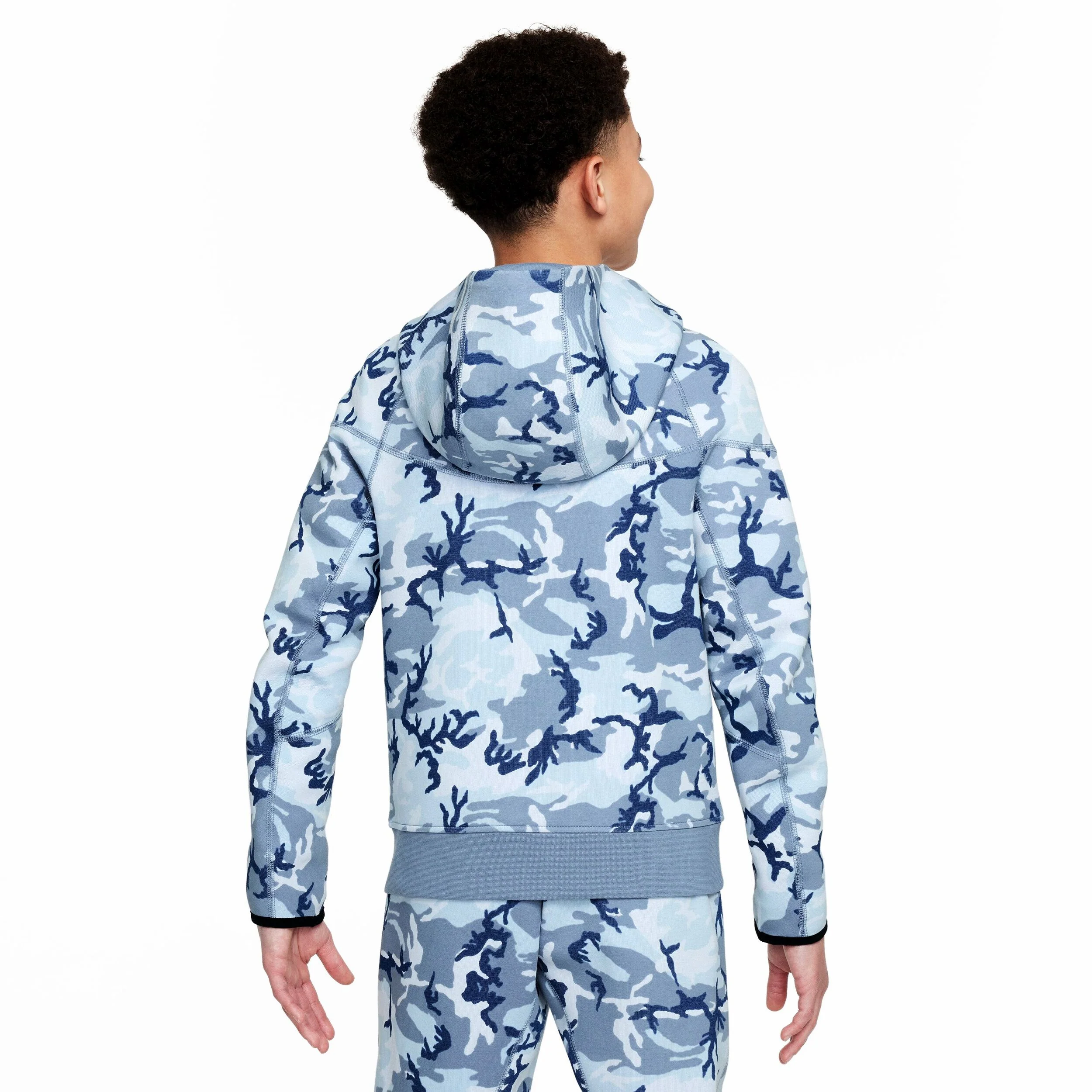 Tech Fleece Full Zip Hoodie (Big Kid) - Image 2