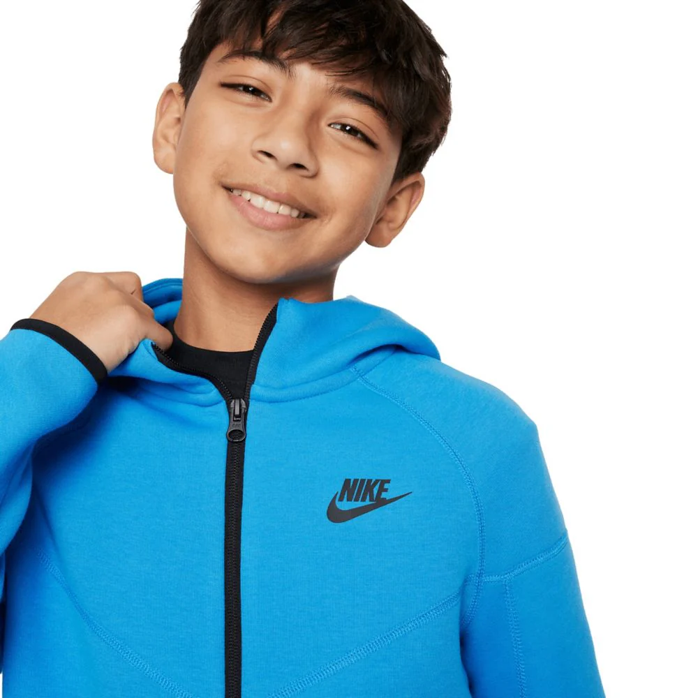Tech Fleece Full Zip Hoodie (Big Kids) - Image 3