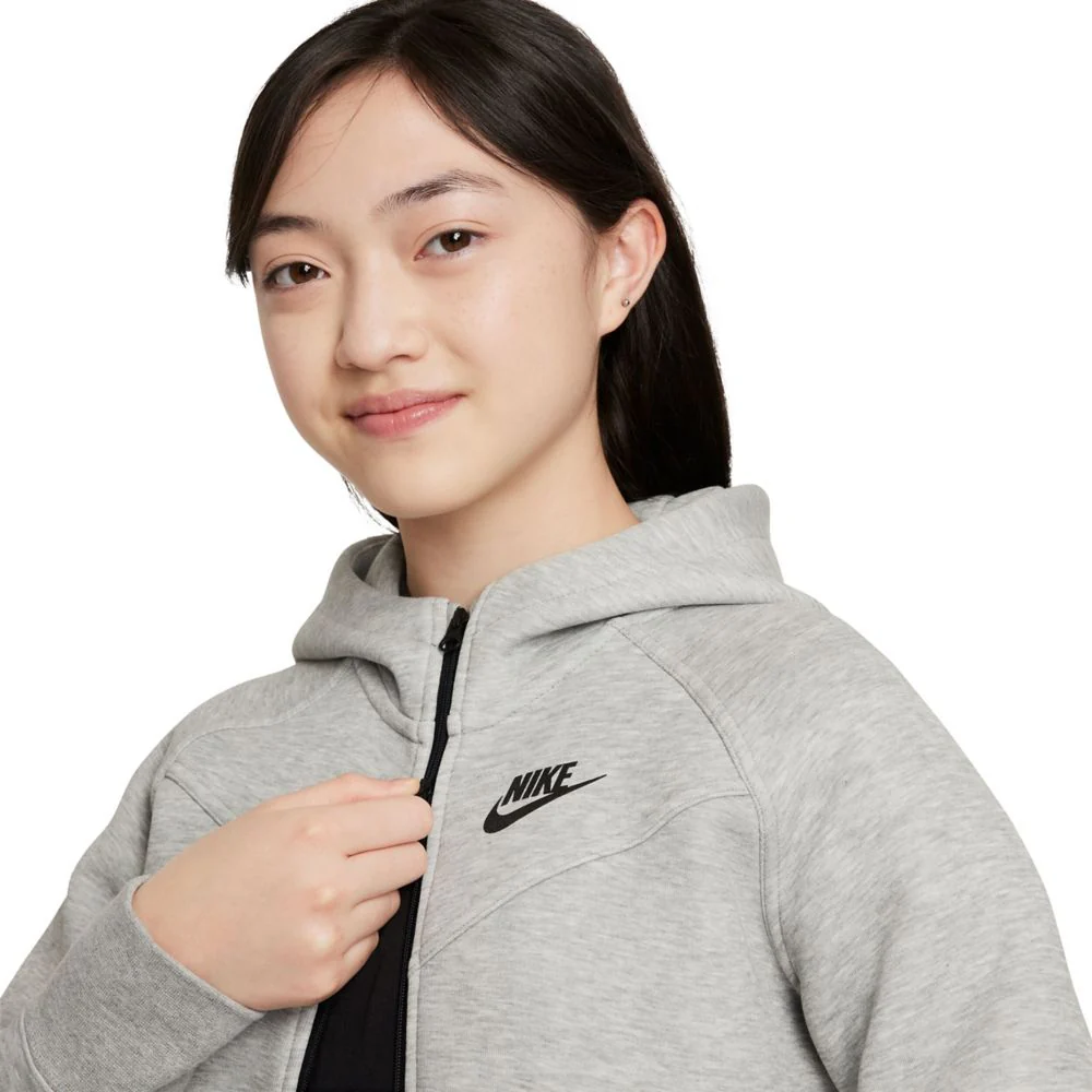 Tech Fleece Full Zip Hoodie (Big Kids) - Image 3