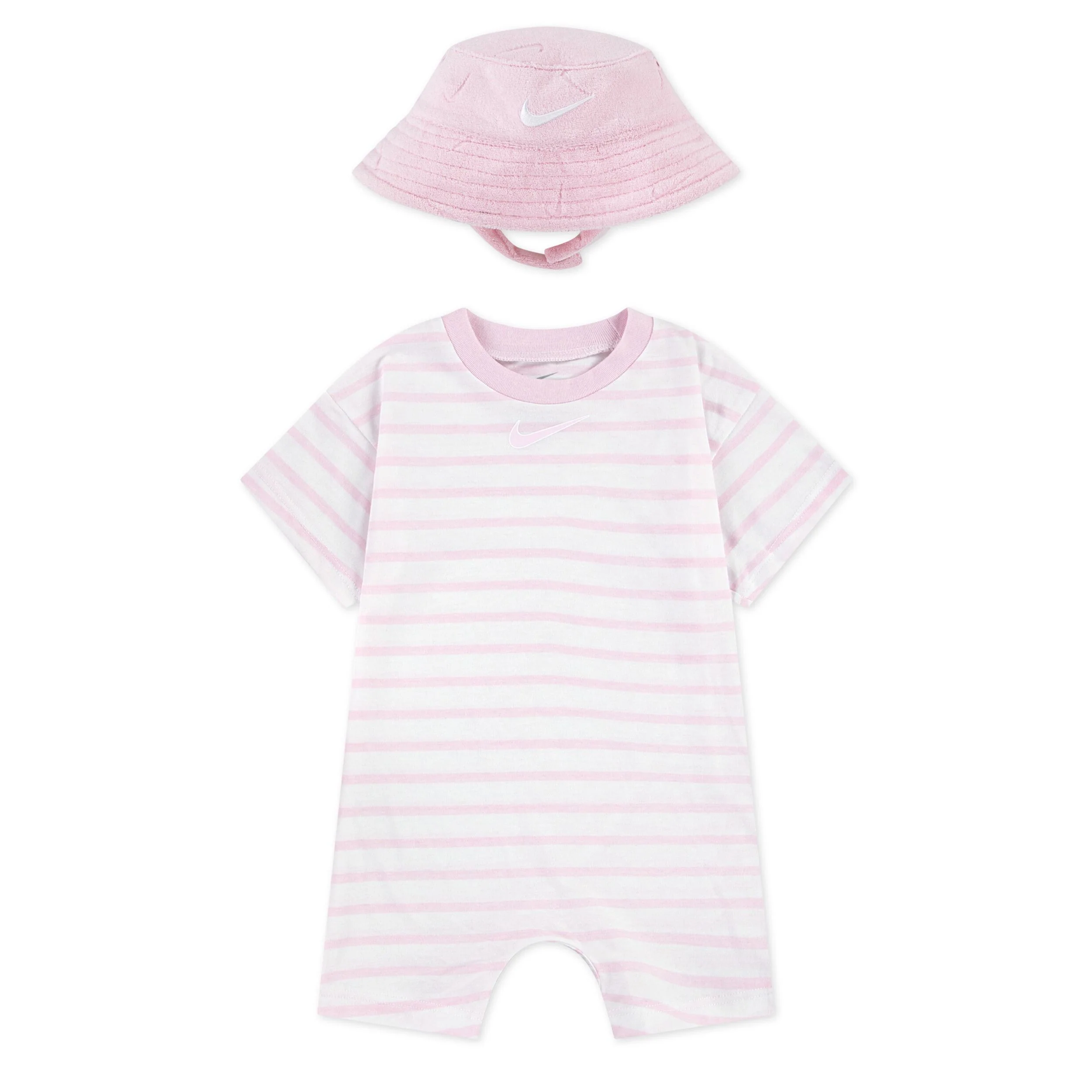 Towel Terry Bucket Hat & Romper Set (Infant)