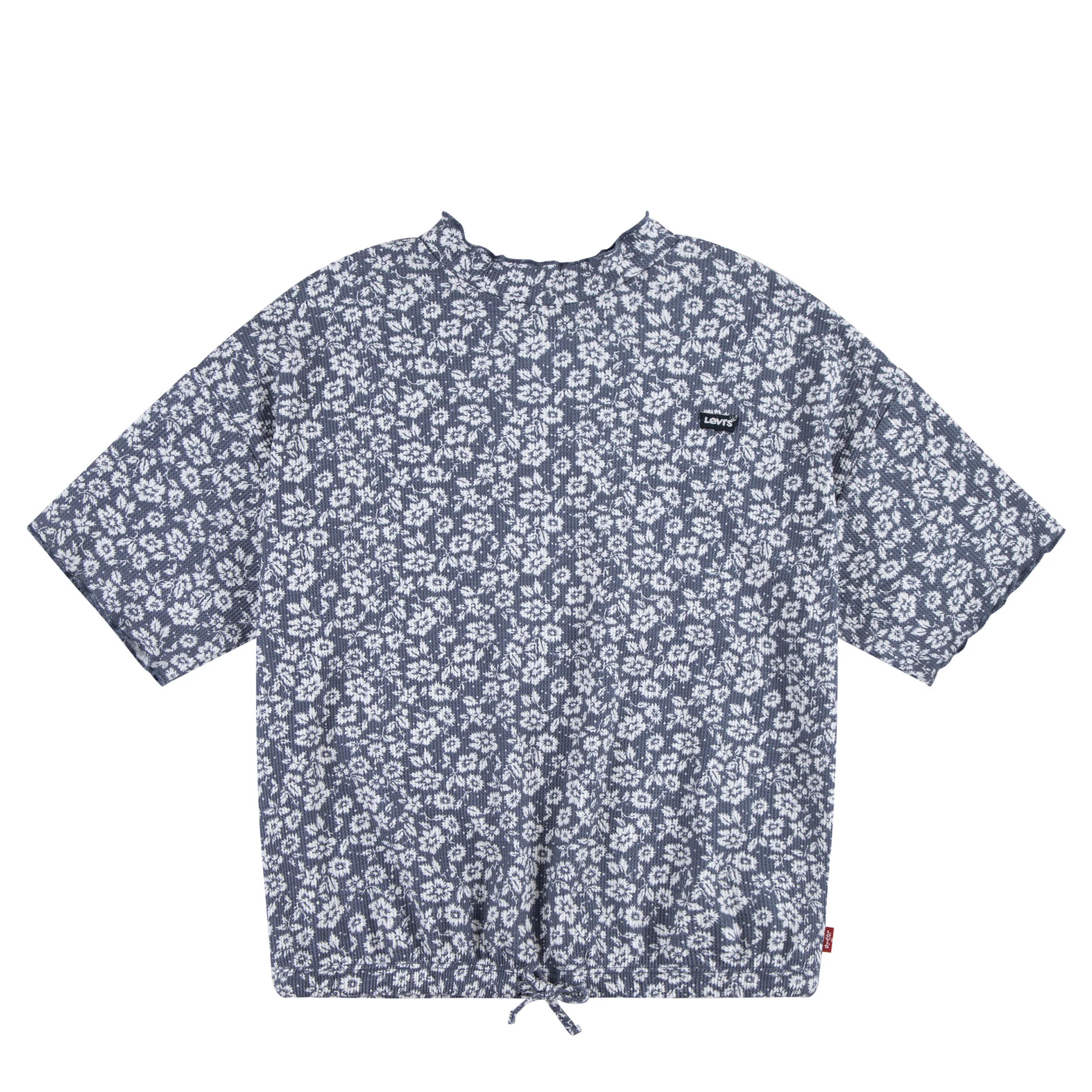 Waffle Floral Bubble Top (Big Kid)