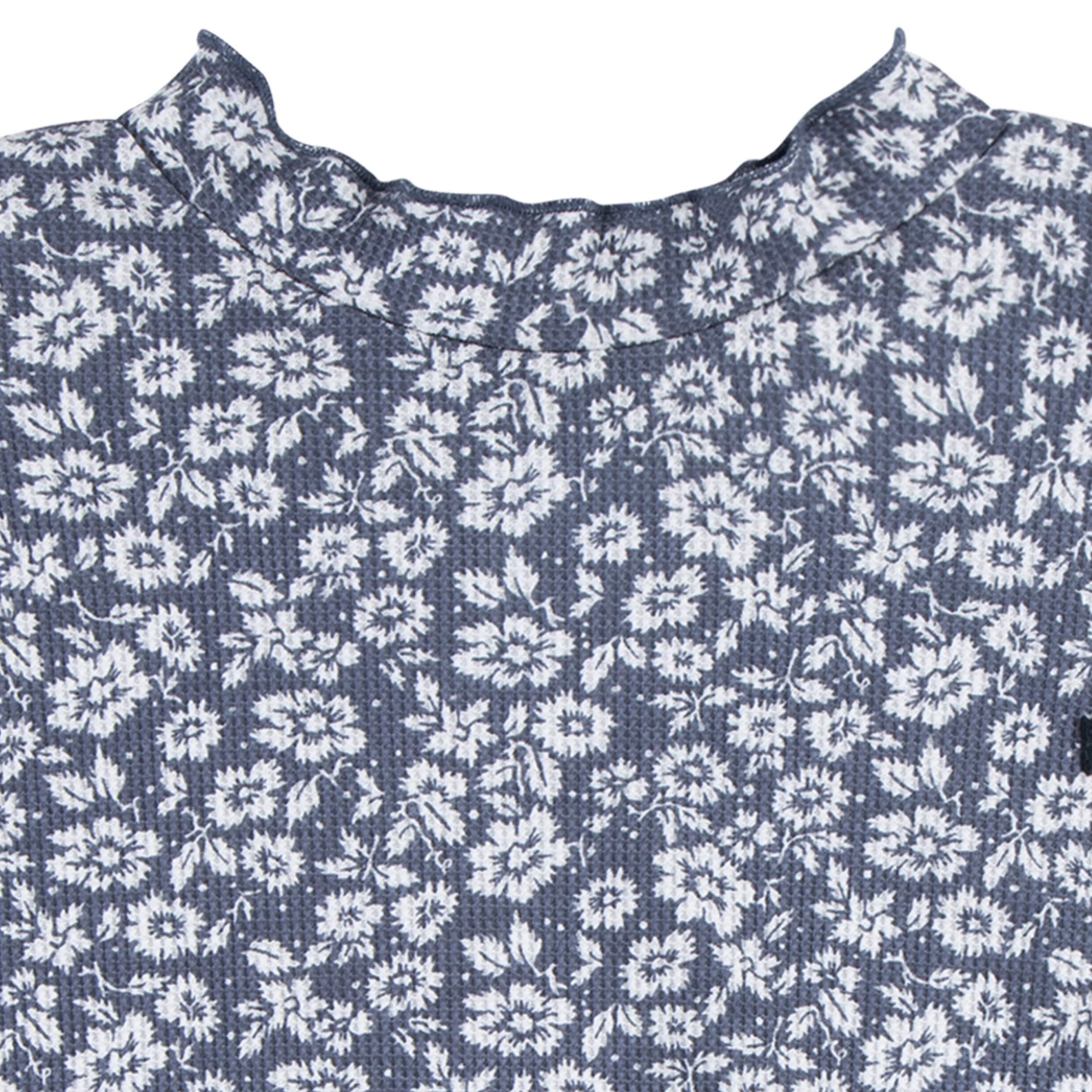 Waffle Floral Bubble Top (Little Kid) - Image 6